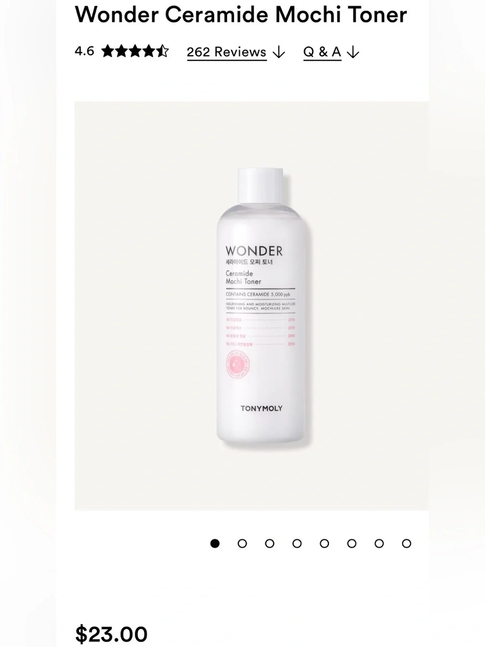 TONYMOLY BUNDLE | TonyMoly Wonder Ceramide Mochi Toner | Ceramide 5000 ppb NWT 2